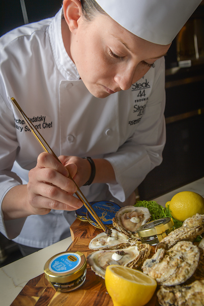 steak 48 chef preparing oysters